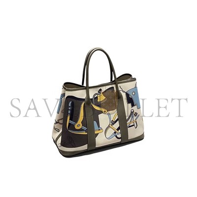 HERMES GARDEN PARTY 36 CANVAS AND TOGO (36*26*18cm)